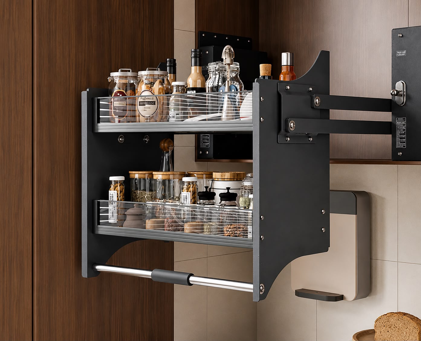 Heavy Duty Pull Down Cabinet Organizer