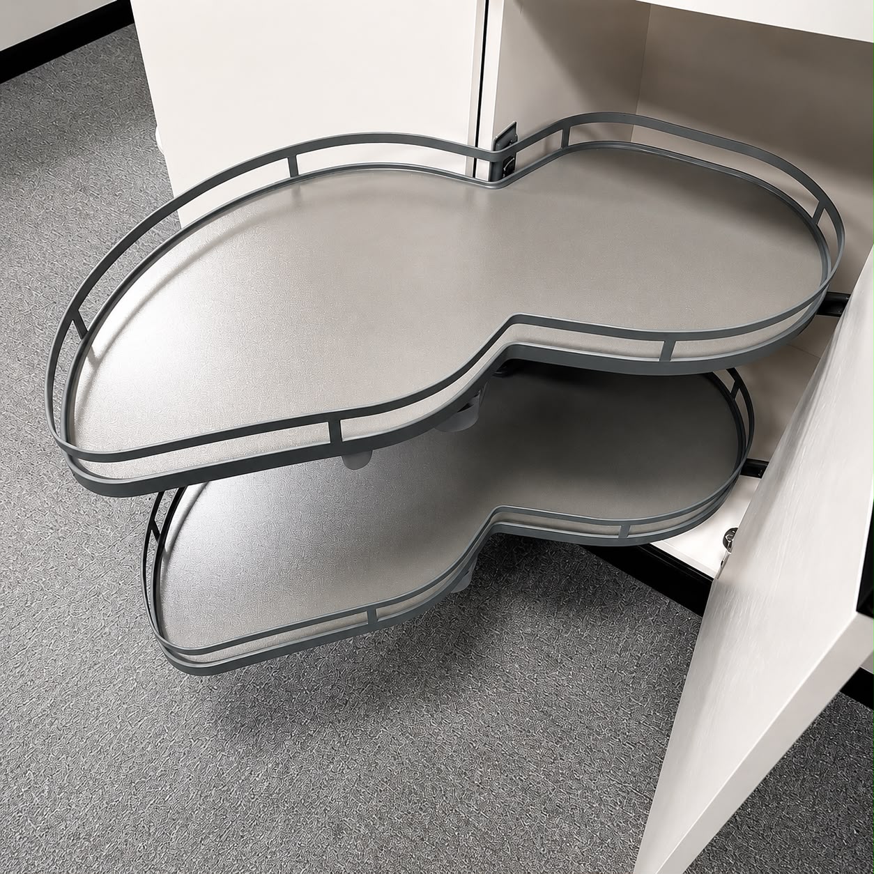Blind Corner Pull-Out Storage Rack 